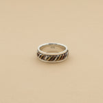 Load image into Gallery viewer, Triad Celtic 3 Tone 925 Sterling Silver Men's Ring