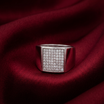Load image into Gallery viewer, Luxury Style 925 Sterling Silver CZ Cluster Ring for Men