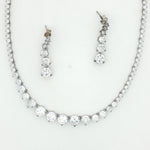 Load image into Gallery viewer, Premium 925 Silver Necklace & Earrings Set for Women