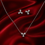 Load image into Gallery viewer, Premium 925 Silver Necklace & Earrings Set for Women