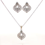 Load image into Gallery viewer, Premium 925 Silver Necklace & Earrings Set for Women