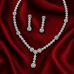 Load image into Gallery viewer, Premium 925 Silver Necklace & Earrings Set for Women