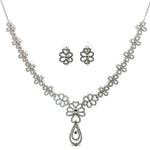 Load image into Gallery viewer, Floral Elegant 925 Sterling Silver Necklace & Earring Set