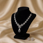 Load image into Gallery viewer, Floral Elegant 925 Sterling Silver Necklace & Earring Set