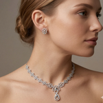 Load image into Gallery viewer, Floral Elegant 925 Sterling Silver Necklace & Earring Set
