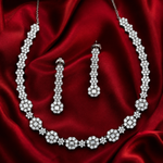 Load image into Gallery viewer, Premium 925 Silver Necklace & Earrings Set for Women