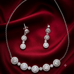 Load image into Gallery viewer, Premium 925 Silver Necklace & Earrings Set for Women