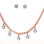 Load image into Gallery viewer, Round Shape Timeless 925 Silver Necklace & Earrings Set for Women