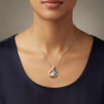 Load image into Gallery viewer, Yuva Luxe 925 Silver Pendant with Chain