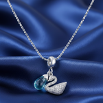 Load image into Gallery viewer, Yuva Swan 925 Silver Pendant with Chain