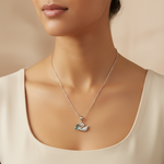 Load image into Gallery viewer, Yuva Swan 925 Silver Pendant with Chain