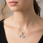 Load image into Gallery viewer, Yuva Swan 925 Silver Pendant with Chain