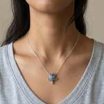 Load image into Gallery viewer, Elegant Yuva Designer Pendant with 925 Sterling Silver Chain