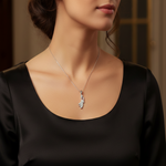 Load image into Gallery viewer, Yuva Breeze Sterling Silver Pendant with chain (Chain Length 18 inches)