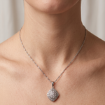 Load image into Gallery viewer, Yuva Mahogany Uni Sterling Silver Pendant with chain (Chain Length 18 inches)