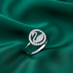 Load image into Gallery viewer, Swan Dazzle 925 Sterling Silver Ring