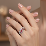 Load image into Gallery viewer, Ivy Red 925 Sterling Silver Ring