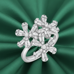 Load image into Gallery viewer, Ethena Flower 925 Sterling Silver Ring