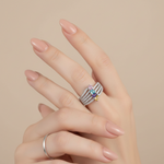 Load image into Gallery viewer, Damia Multi Color Eternity 925 Sterling Silver Ring