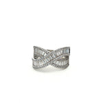 Load image into Gallery viewer, Elegant 925 Sterling Silver Multi-Band Ring with Crystal Accents