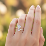 Load image into Gallery viewer, Yuva Love 925 Sterling Silver Ring . Adjustable ring size. Fits comfortably between Indian ring size 9 to 17