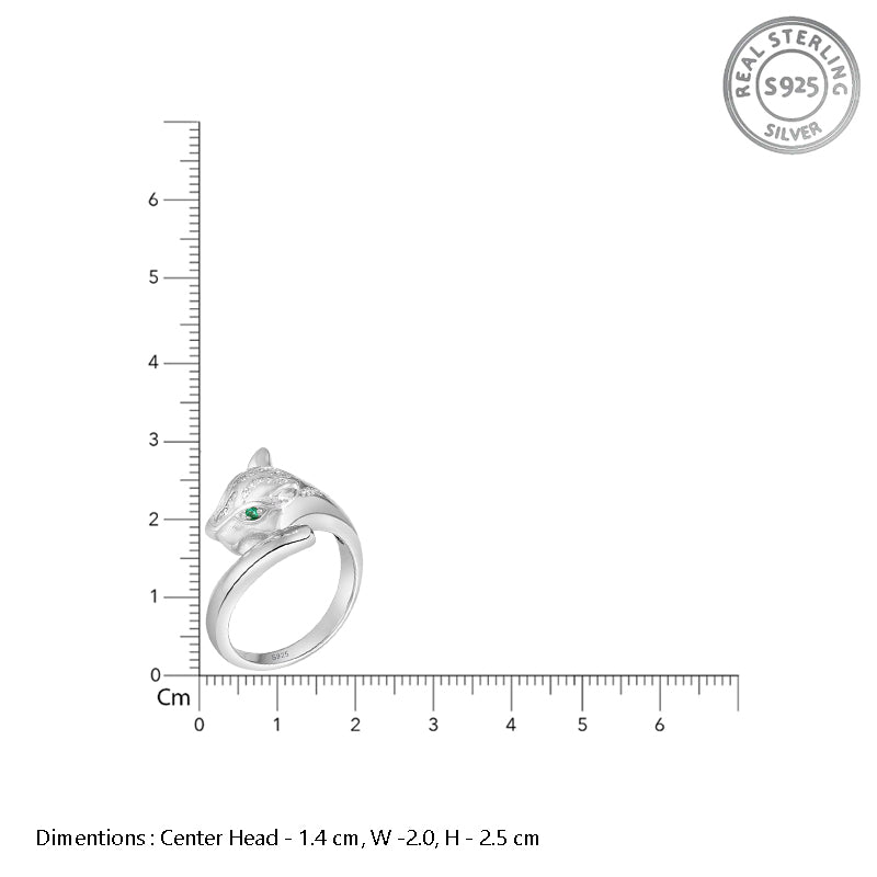 Panthera Sparkle 925 Sterling Silver Ring