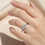 Load image into Gallery viewer, Shubham Trinity 925 Sterling Silver Ring.