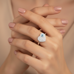 Load image into Gallery viewer, Evil Eye Heart Shaped 925 Silver Ring