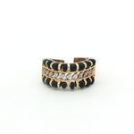 Load image into Gallery viewer, 925 Sterling Silver Timeless Black Beads Solitaire Ring