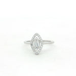 Load image into Gallery viewer, 925 Sterling Silver Marquise Shape Sparkling Halo Ring For Women