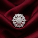 Load image into Gallery viewer, 925 Sterling Silver Marquise Shape Sparkling Halo Diamond Ring For Women