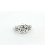 Load image into Gallery viewer, 925 Sterling Silver Marquise Diamond Flower Ring for Women