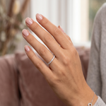 Load image into Gallery viewer, 925 Sterling Silver CZ Stone Studded Band Ring for Women