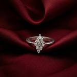 Load image into Gallery viewer, 925 Sterling Silver Marquise Shape Sparkling Halo Ring For Women