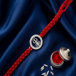 Load image into Gallery viewer, Handcrafted Trisul 925 Sterling Silver Rakhi