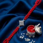 Load image into Gallery viewer, Premium 925 Sterling Silver Rakhi for Brother
