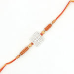 Load image into Gallery viewer, Premium Swastik 925 Sterling Silver Rakhi for Brother
