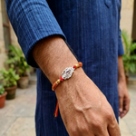 Load image into Gallery viewer, Premium Feather 925 Sterling Silver Rakhi for Brother
