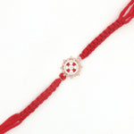 Load image into Gallery viewer, Premium Round Shape 925 Sterling Silver Rakhi for Brother