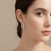 Round Shape 925 Sterling Silver Bali Earring