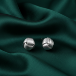 Load image into Gallery viewer, Knot Stripe 925 Sterling Silver Stud Earrings