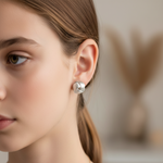 Load image into Gallery viewer, Knot Stripe 925 Sterling Silver Stud Earrings