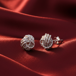 Load image into Gallery viewer, Knot Curl 925 Sterling Stud Earrings