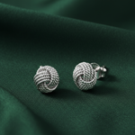 Load image into Gallery viewer, Interlace Knot 925 Sterling Silver Stud Earring