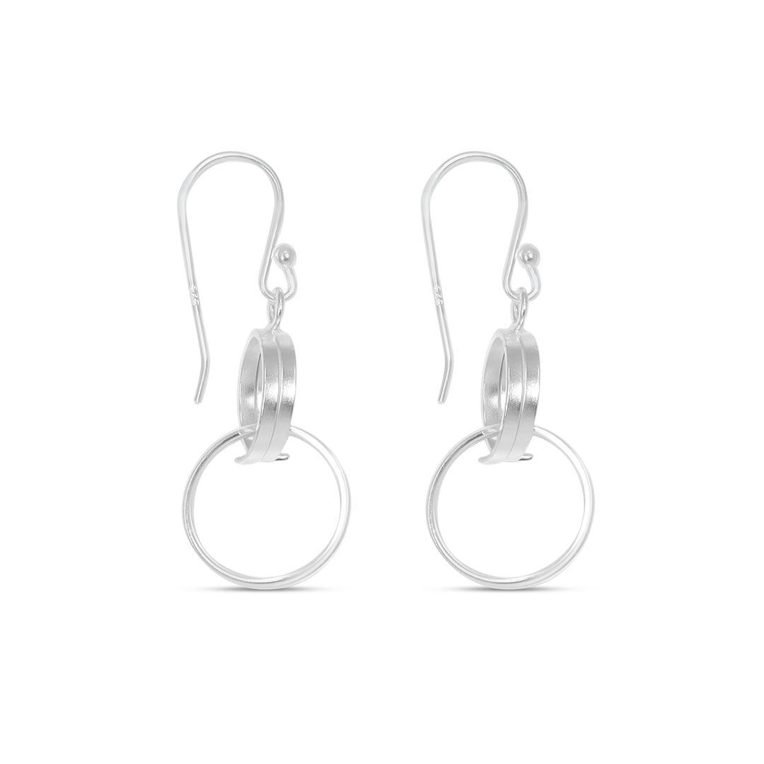 Handmade Chimes 925 Sterling Silver Dangling Hook Earrings for Women