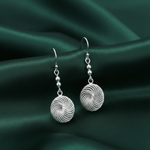 Load image into Gallery viewer, Geometric Waves 925 Sterling Silver Dangling Hook Earrings for Women