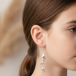 Load image into Gallery viewer, Nalini 925 Sterling Silver Dangling Hook Earrings for Women