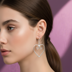 Load image into Gallery viewer, Magical Hearts Link 925 Sterling Silver Earrings