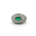 Load image into Gallery viewer, Premium 925 Sterling Silver Solitaire Ring with Sparkling Stone
