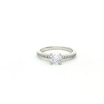 Load image into Gallery viewer, Timeless 925 Sterling Silver Solitaire Halo Ring Luxury Shine
